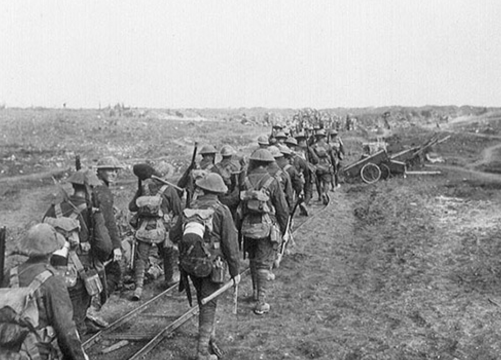 “The Canadian Army at Ypres in WWI. Holding off a German attack and closing a 4 mile gap in the line while breathing through urine soaked handkerchiefs and socks to counter the chlorine gas.” — fj555